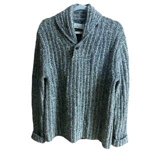 Vince Gray Ribbed Knit Sweater